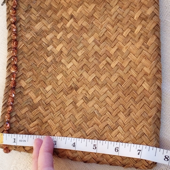 Pier 1 Imports 3-Nesting Zipper Top Wicker Storage Pouches NWT - Picture 10 of 12